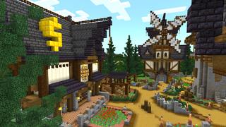 Screenshot of the Minecraft Bedrock Marketplace product Secret Entrances created by Dodo Studios.