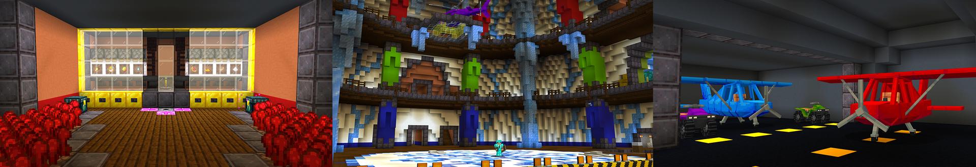Panorama of the Minecraft Bedrock Marketplace product Secret Ice Base created by Dodo Studios.