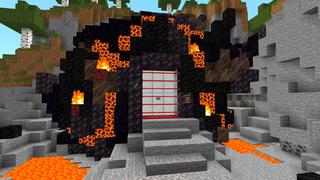 Screenshot of the Minecraft Bedrock Marketplace product Secret Lava Base created by Dodo Studios.