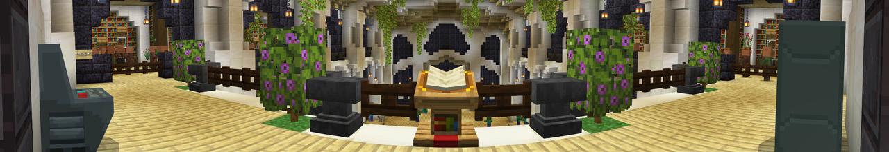 Panorama of the Minecraft Bedrock Marketplace product Secret Statue Base created by Dodo Studios.