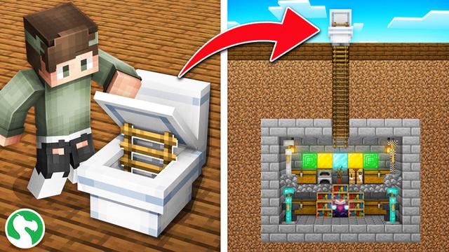 Thumbnail of the Minecraft Bedrock Marketplace product Secret Toilet Base created by Dodo Studios.