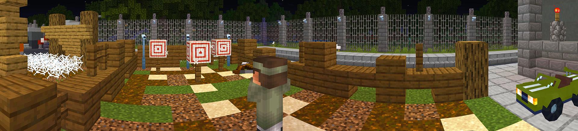 Panorama of the Minecraft Bedrock Marketplace product Security Cameras created by Dodo Studios.