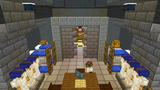 Screenshot of the Minecraft Bedrock Marketplace product Security Cameras created by Dodo Studios.