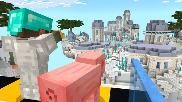 Screenshot of the Minecraft Bedrock Marketplace product Skyblock 7 Dimensions created by Dodo Studios.