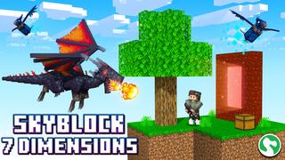 Thumbnail of the Minecraft Bedrock Marketplace product Dimensions de Skyblock 7 created by Dodo Studios.