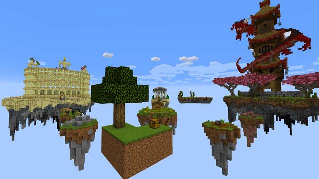 Screenshot of the Minecraft Bedrock Marketplace product Skyblock Dungeons created by Dodo Studios.