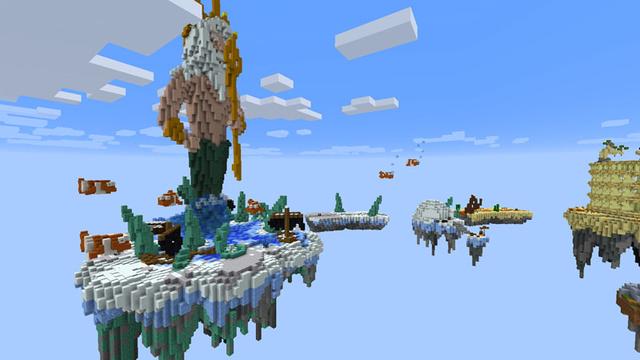 Screenshot of the Minecraft Bedrock Marketplace product Skyblock Dungeons created by Dodo Studios.