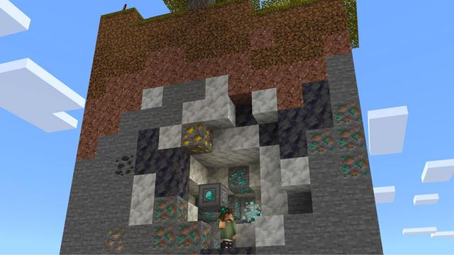 Screenshot of the Minecraft Bedrock Marketplace product Skyblock Factory created by Dodo Studios.