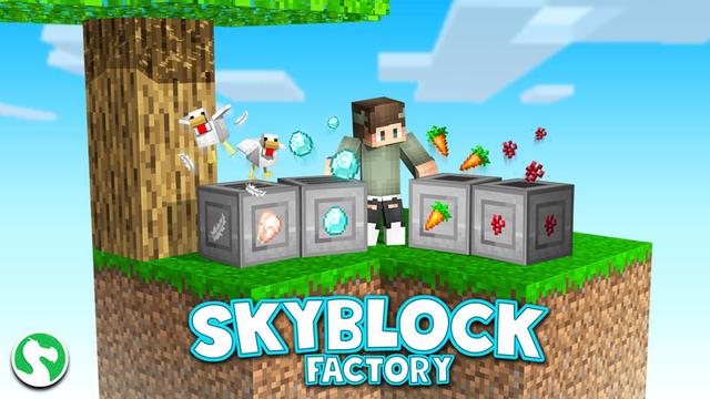Thumbnail of the Minecraft Bedrock Marketplace product Skyblock Factory created by Dodo Studios.