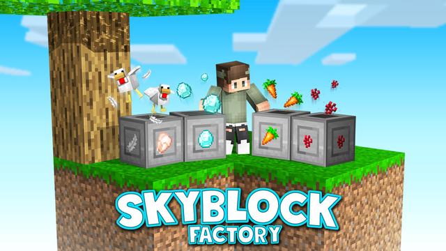 Thumbnail of the Minecraft Bedrock Marketplace product Fábrica Skyblock created by Dodo Studios.