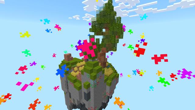 Screenshot of the Minecraft Bedrock Marketplace product Skyblock Infinity Islands created by Dodo Studios.
