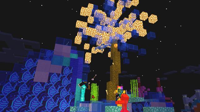 Screenshot of the Minecraft Bedrock Marketplace product Skyblock Infinity Islands created by Dodo Studios.