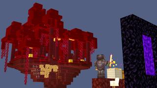 Screenshot of the Minecraft Bedrock Marketplace product Skyblock Lucky Blocks created by Dodo Studios.