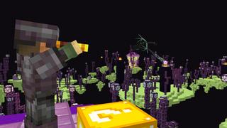 Screenshot of the Minecraft Bedrock Marketplace product Skyblock Lucky Blocks created by Dodo Studios.