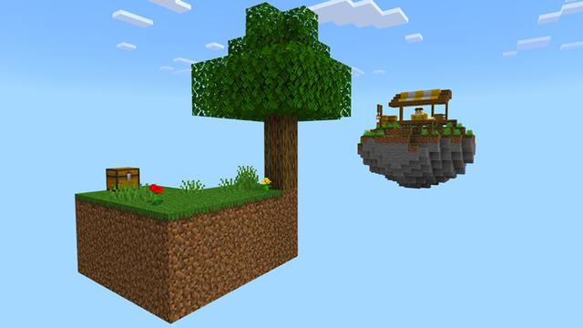 Screenshot of the Minecraft Bedrock Marketplace product Skyblock + Islands created by Dodo Studios.