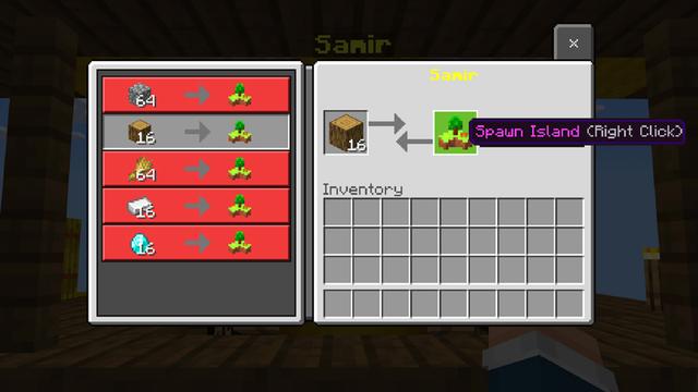 Screenshot of the Minecraft Bedrock Marketplace product Skyblock + Islands created by Dodo Studios.