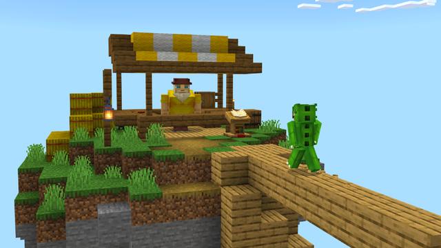 Screenshot of the Minecraft Bedrock Marketplace product Skyblock + Islands created by Dodo Studios.