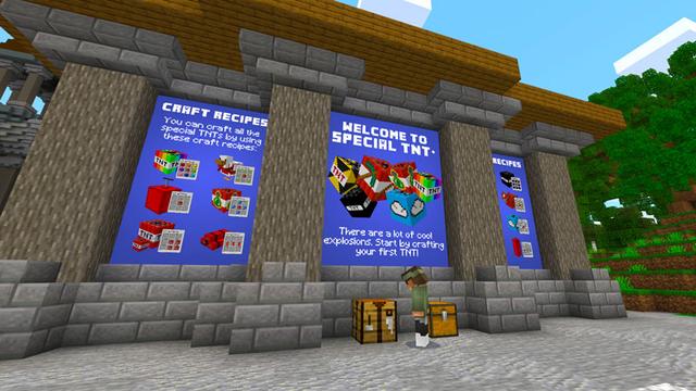 Screenshot of the Minecraft Bedrock Marketplace product Special TNT+ created by Dodo Studios.