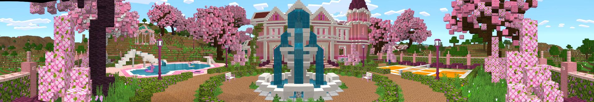 Panorama of the Minecraft Bedrock Marketplace product Super Cute House created by Dodo Studios.
