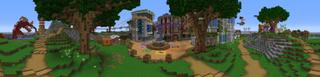 Panorama of the Minecraft Bedrock Marketplace product Survival Games Battle Royale created by Dodo Studios.