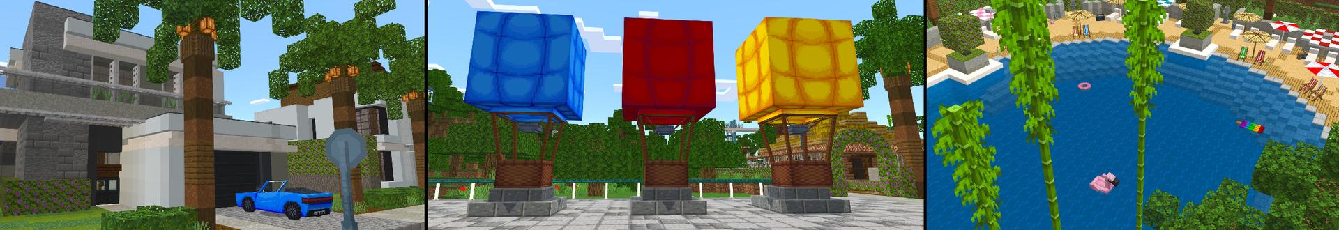 Panorama of the Minecraft Bedrock Marketplace product Teens Roleplay created by Dodo Studios.