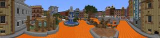 Panorama of the Minecraft Bedrock Marketplace product The Floor Is Lava Parkour created by Dodo Studios.