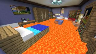 Screenshot of the Minecraft Bedrock Marketplace product The Floor Is Lava Parkour created by Dodo Studios.
