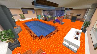Screenshot of the Minecraft Bedrock Marketplace product The Floor Is Lava Parkour created by Dodo Studios.