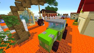 Screenshot of the Minecraft Bedrock Marketplace product The Floor Is Lava Parkour created by Dodo Studios.