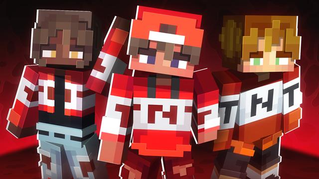 Thumbnail of the Minecraft Bedrock Marketplace product TNT+ Skins created by Dodo Studios.
