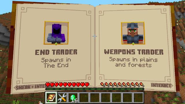 Screenshot of the Minecraft Bedrock Marketplace product Traders++ Add-On created by Dodo Studios.