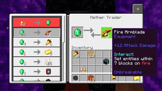 Screenshot of the Minecraft Bedrock Marketplace product Traders++ Add-On created by Dodo Studios.