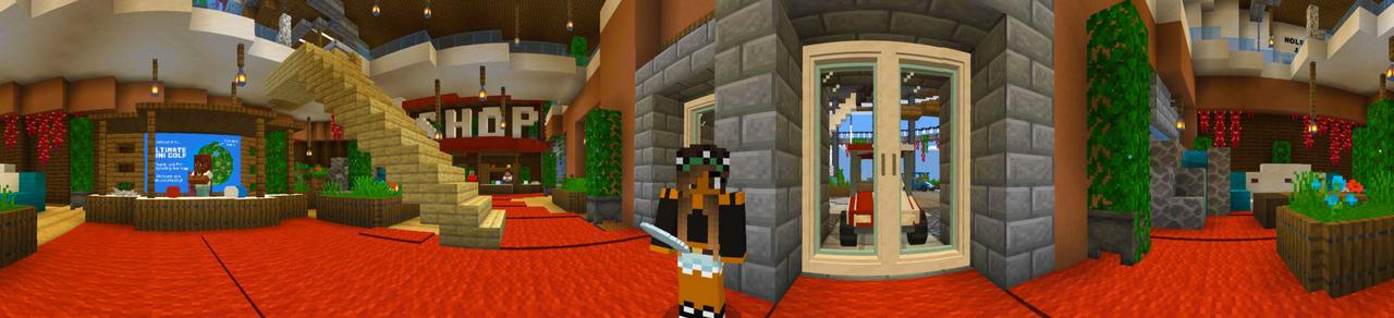 Panorama of the Minecraft Bedrock Marketplace product Ultimate Mini Golf created by Dodo Studios.