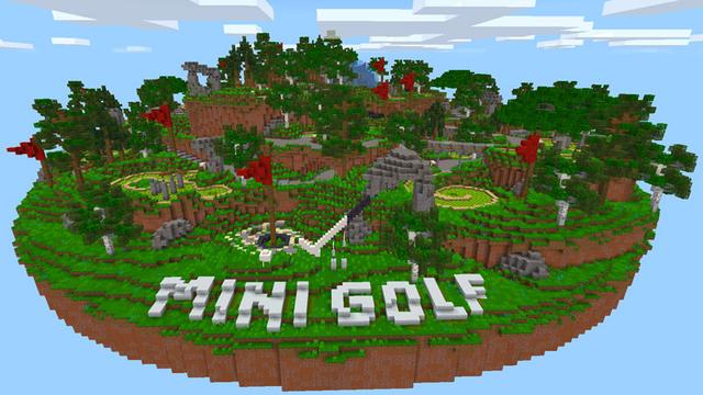 Screenshot of the Minecraft Bedrock Marketplace product Ultimate Mini Golf created by Dodo Studios.