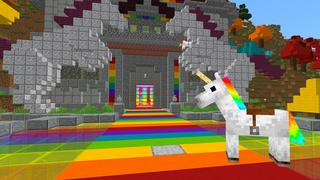Screenshot of the Minecraft Bedrock Marketplace product Ultimate Rainbow Base created by Dodo Studios.
