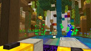 Screenshot of the Minecraft Bedrock Marketplace product Ultimate Rainbow Base created by Dodo Studios.