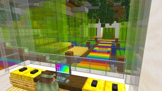 Screenshot of the Minecraft Bedrock Marketplace product Ultimate Rainbow Base created by Dodo Studios.
