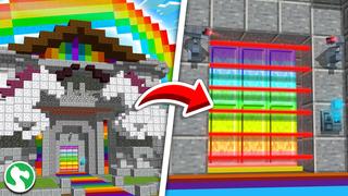 Thumbnail of the Minecraft Bedrock Marketplace product Base arc-en-ciel ultime created by Dodo Studios.