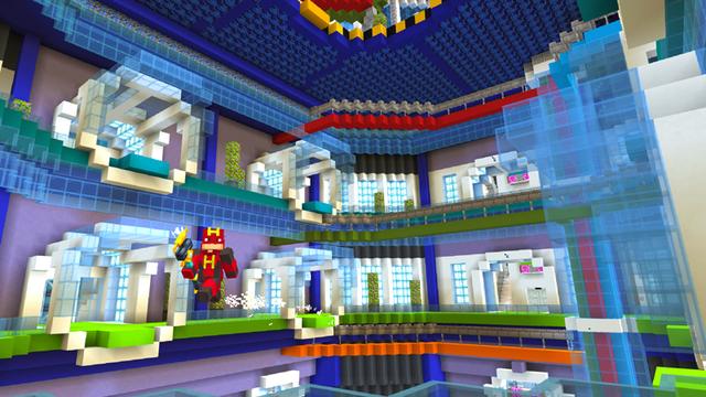 Screenshot of the Minecraft Bedrock Marketplace product Ultimate Superhero Base created by Dodo Studios.