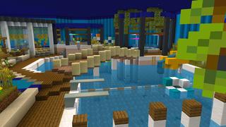 Screenshot of the Minecraft Bedrock Marketplace product Ultimate Superhero Base created by Dodo Studios.