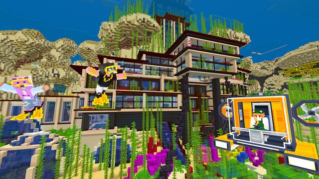Screenshot of the Minecraft Bedrock Marketplace product Underwater Mansion created by Dodo Studios.