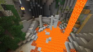 Screenshot of the Minecraft Bedrock Marketplace product Upgraded Caves created by Dodo Studios.