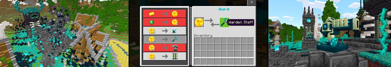 Panorama of the Minecraft Bedrock Marketplace product Warden Base created by Dodo Studios.