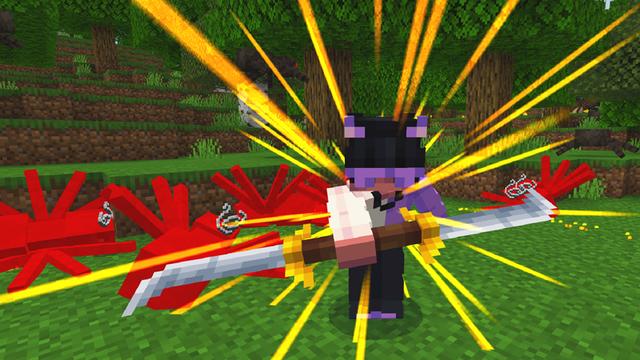Screenshot of the Minecraft Bedrock Marketplace product Weapons Expansion created by Dodo Studios.