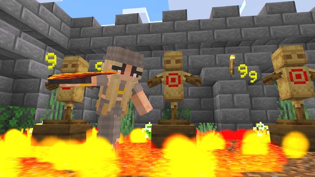 Screenshot of the Minecraft Bedrock Marketplace product Weapons Expansion created by Dodo Studios.
