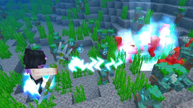 Screenshot of the Minecraft Bedrock Marketplace product Weapons Expansion created by Dodo Studios.