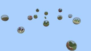 Screenshot of the Minecraft Bedrock Marketplace product Bubbles Skyblock created by DogHouse.