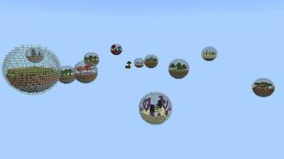 Screenshot of the Minecraft Bedrock Marketplace product Bubbles Skyblock created by DogHouse.
