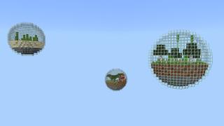 Screenshot of the Minecraft Bedrock Marketplace product Bubbles Skyblock created by DogHouse.