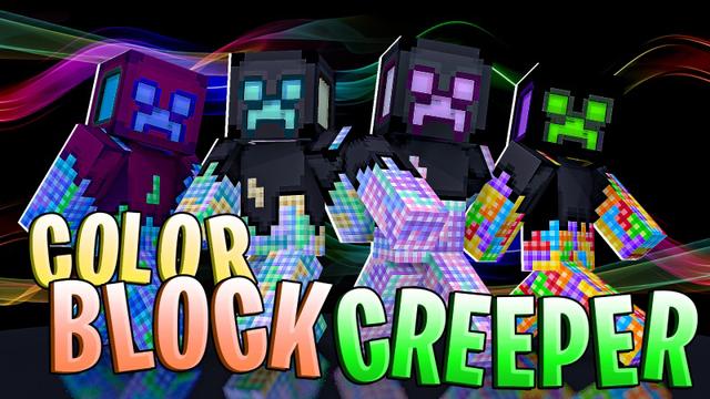 Thumbnail of the Minecraft Bedrock Marketplace product Colorblock Creeper created by DogHouse.